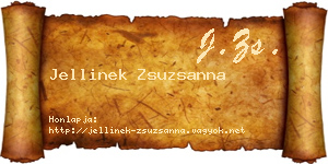 Jellinek Zsuzsanna névjegykártya