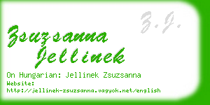 zsuzsanna jellinek business card